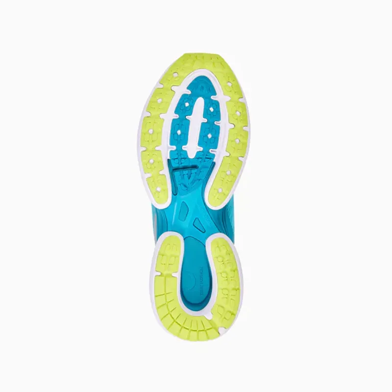 True Motion U-TECH Nevos 3 Women's Road Running Shoe in Scuba Blue/Enamel Blue/Lime Popsicle-1
