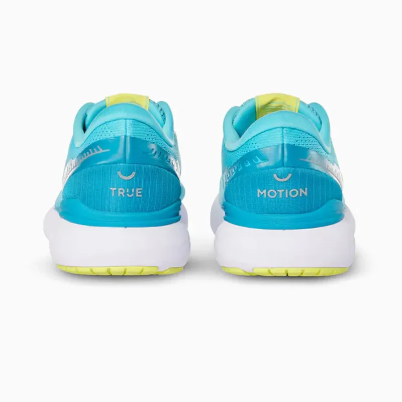 True Motion U-TECH Nevos 3 Women's Road Running Shoe in Scuba Blue/Enamel Blue/Lime Popsicle-5