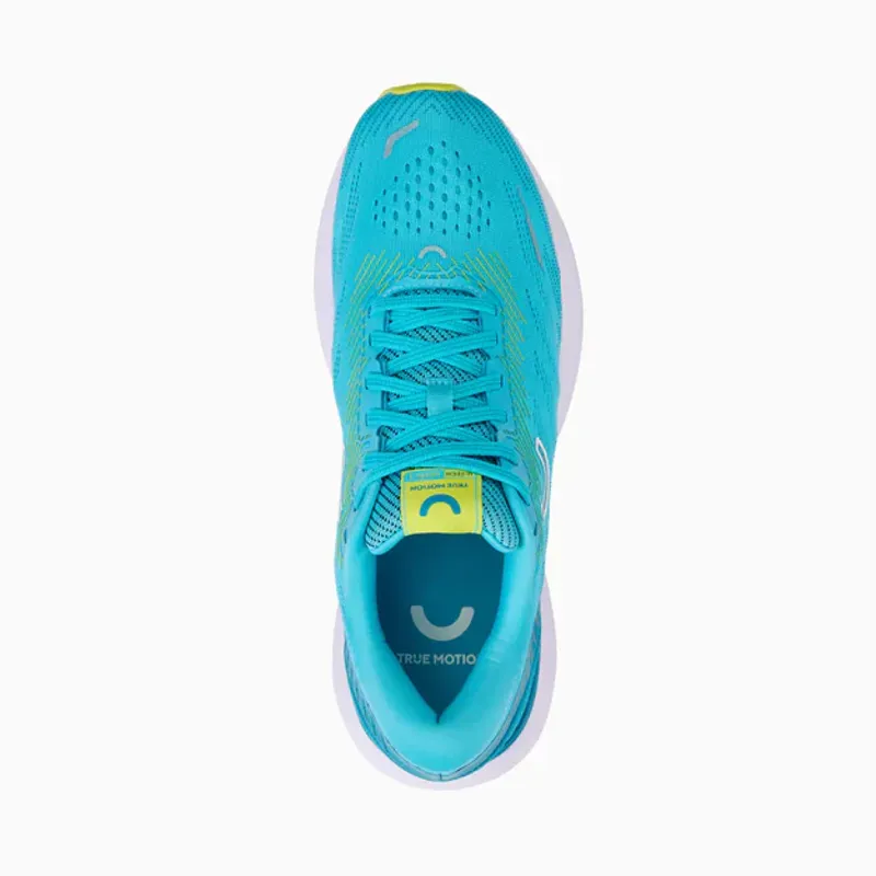 True Motion U-TECH Nevos 3 Women's Road Running Shoe in Scuba Blue/Enamel Blue/Lime Popsicle-2