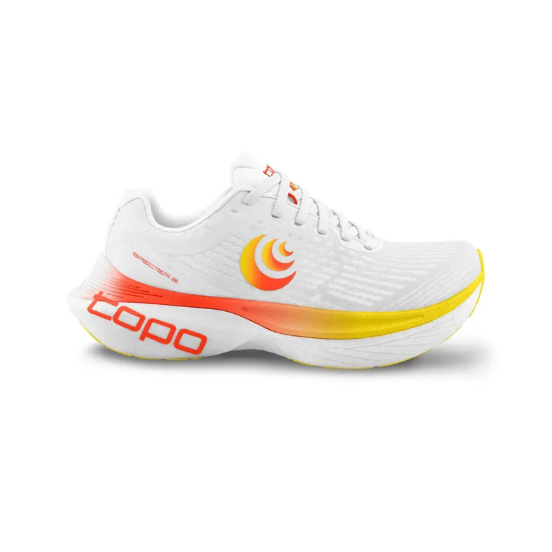 Topo Specter 2 Men's Road Running Shoe in White/Sunset 