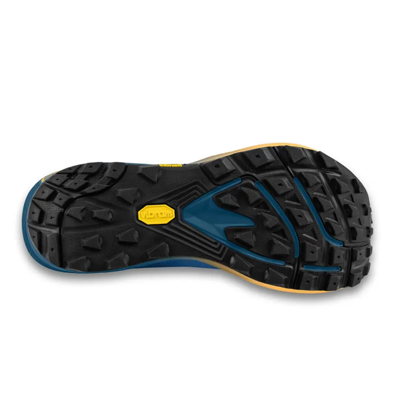 Topo Athletic MTN Racer 4 WIDE Men's Trail Running Shoe in Navy/Orange-1