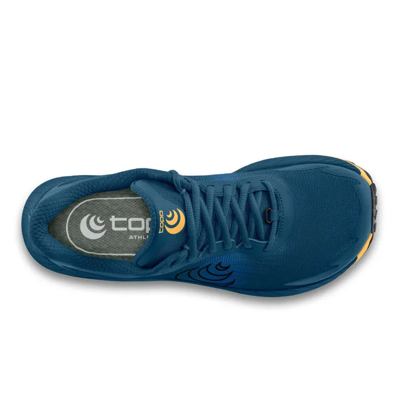 Topo Athletic MTN Racer 4 WIDE Men's Trail Running Shoe in Navy/Orange-3