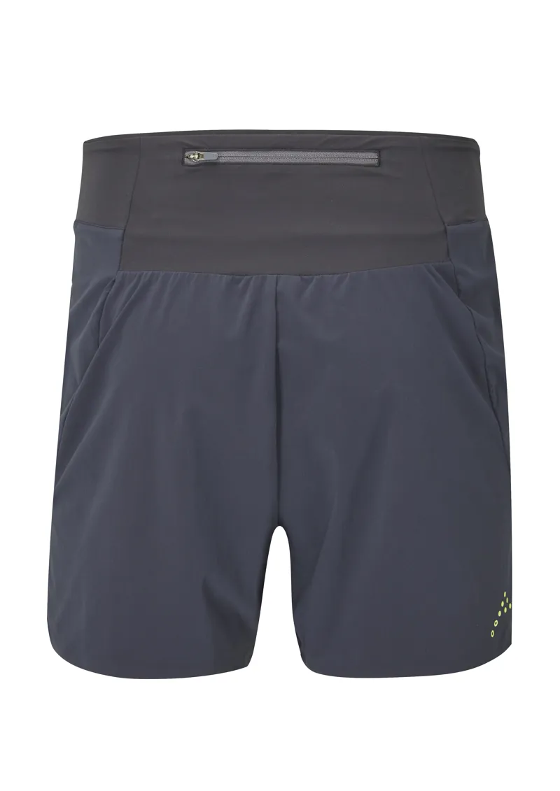 Rab Talus Trail Light Men's Running Short in Ebony/Zest-1