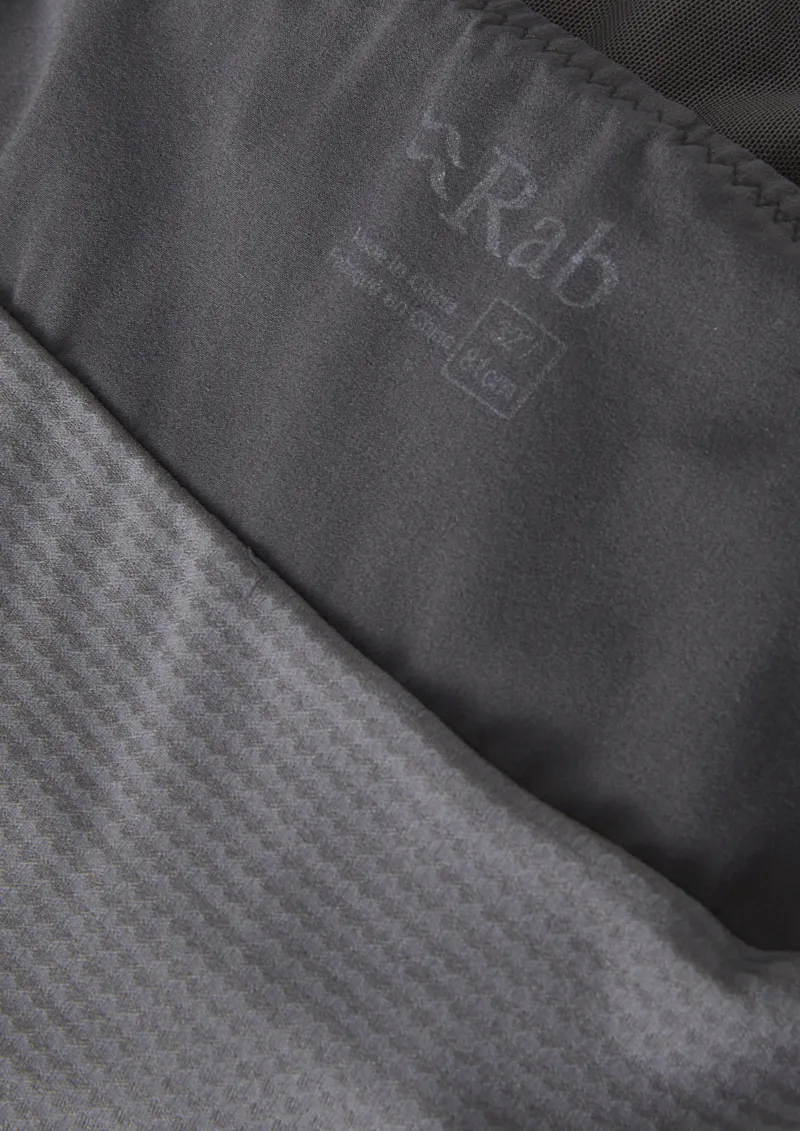 Rab Talus Trail Light Men's Running Short in Ebony/Zest-8