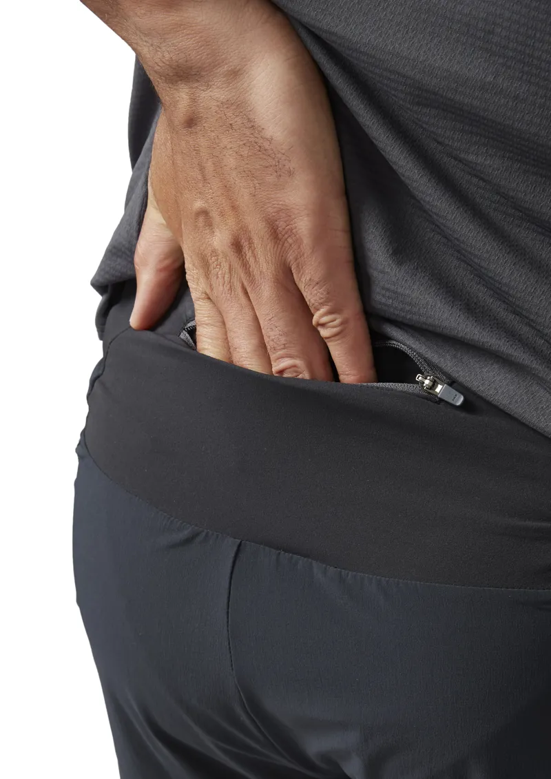 Rab Talus Trail Light Men's Running Short in Ebony/Zest-5