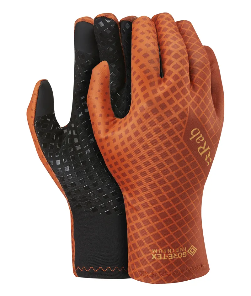Rab Transition Windstopper Running Gloves in Firecracker