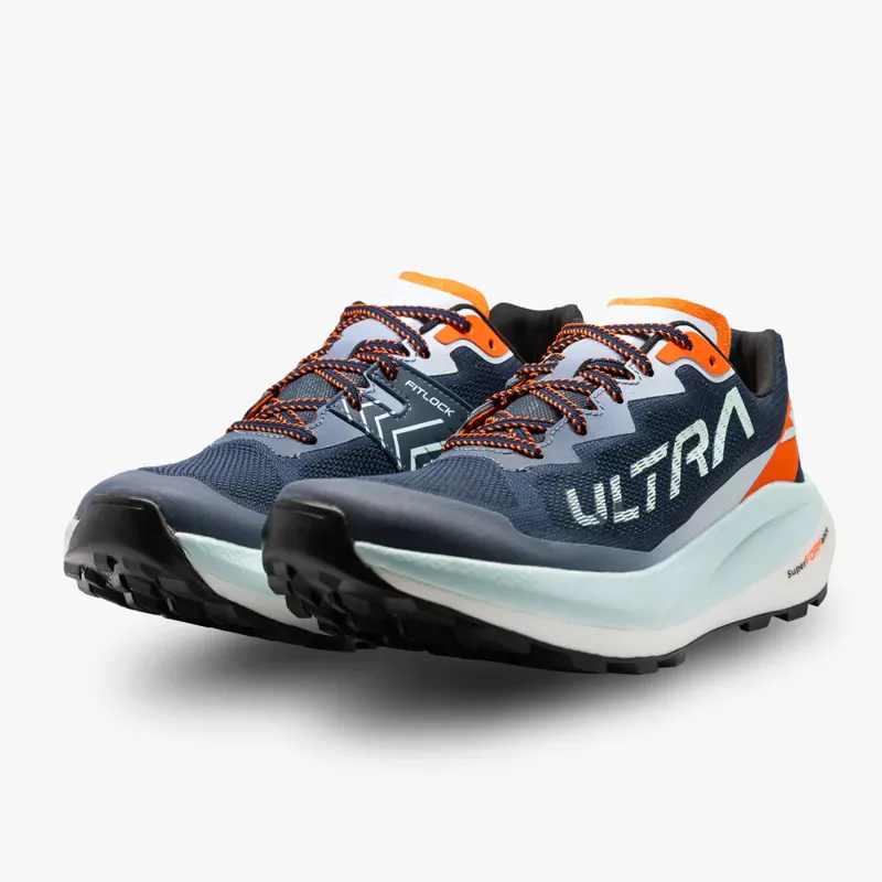 VJ Sport Ultra 3 Unisex Trail Running Shoe in Navy/Orange-4