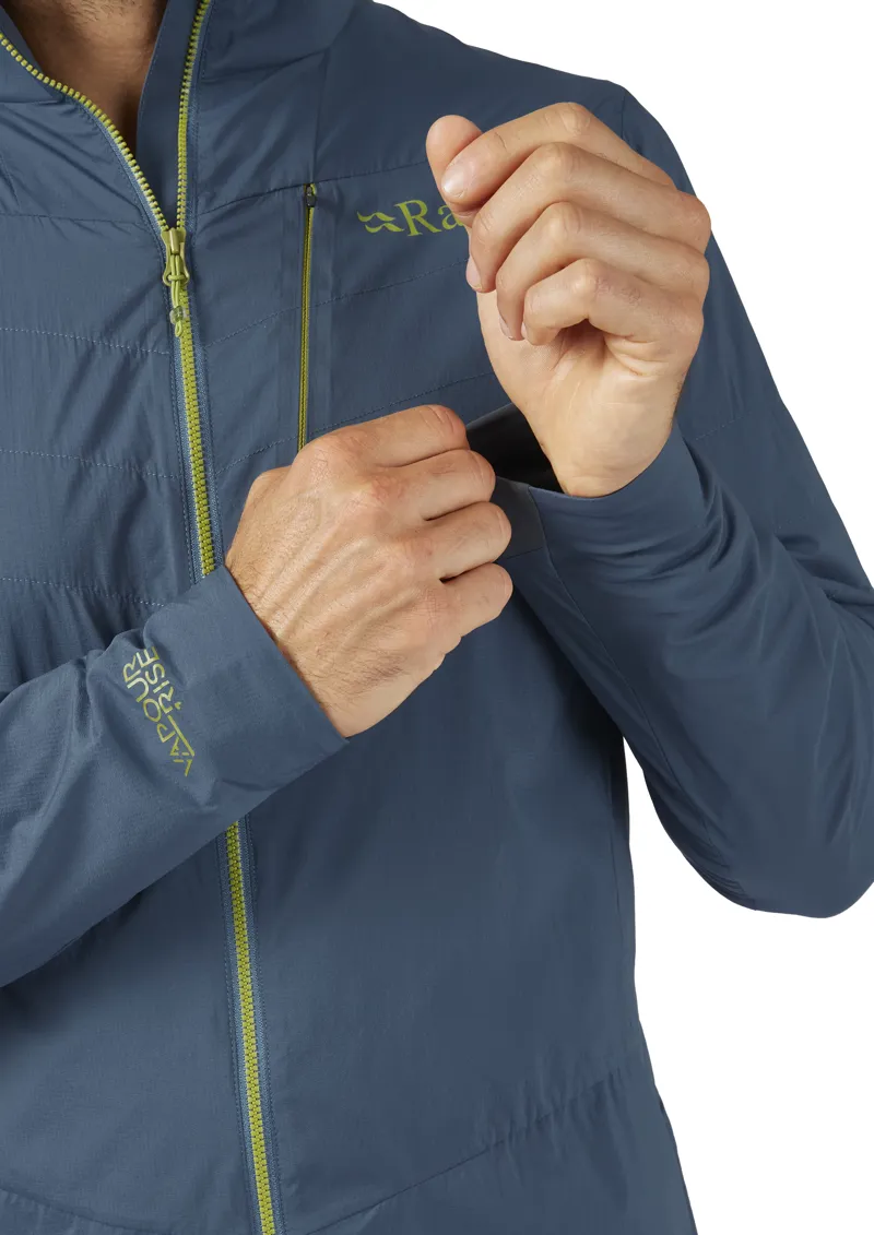 Rab Vapour-Rise Ridgeline Men's Softshell Running Jacket in Orion Blue-5
