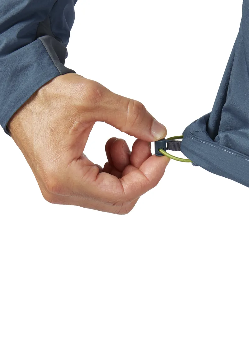 Rab Vapour-Rise Ridgeline Men's Softshell Running Jacket in Orion Blue-6