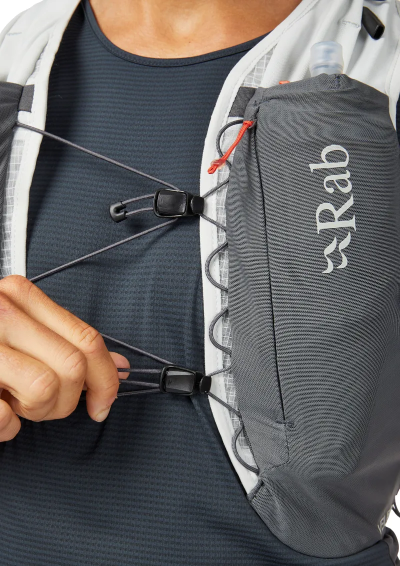 Rab Veil 2L Running Vest Pack in Gargoyle/Graphene-9