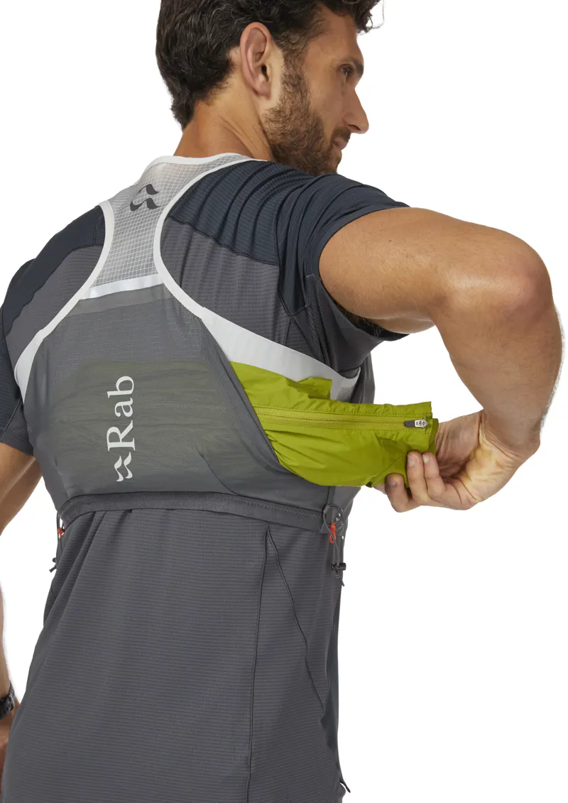 Rab Veil 2L Running Vest Pack in Gargoyle/Graphene-5