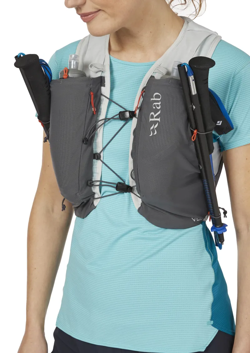 Rab Veil 2L Running Vest Pack in Gargoyle/Graphene-2