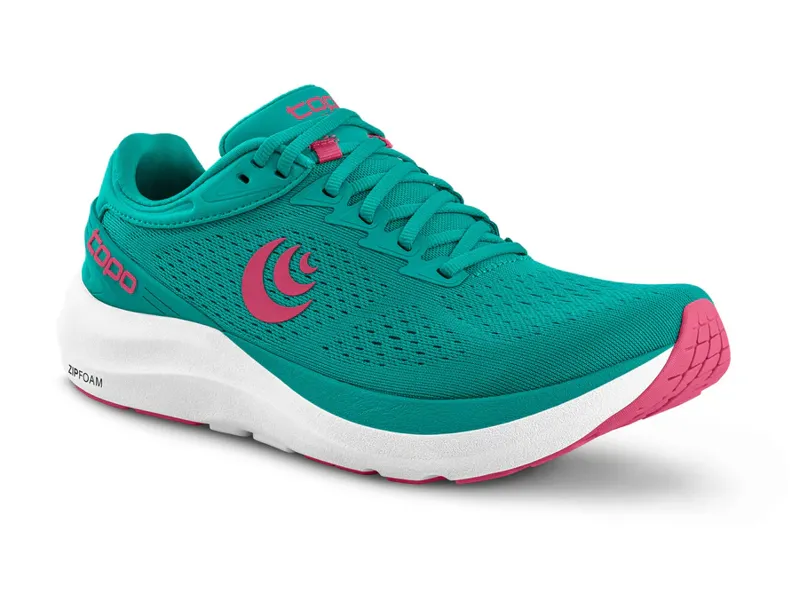 Topo Phantom 3 Women's Road Running Shoe in Teal/Pink-4