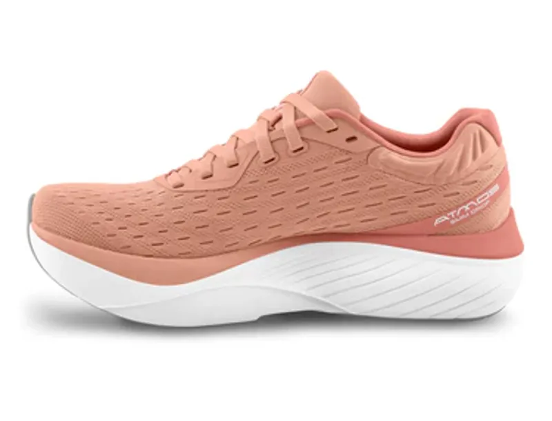 Topo Atmos Women's Road Running Shoe in Dusty Rose/White-3