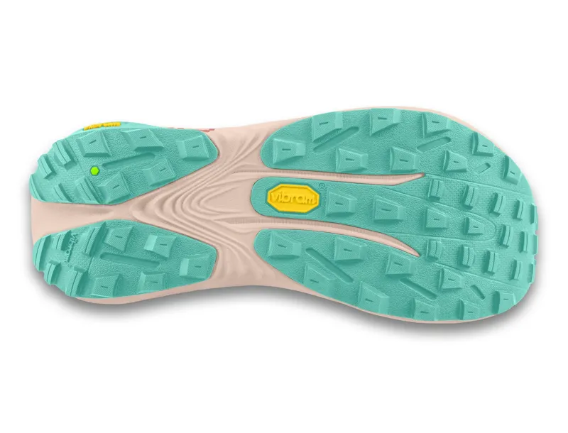 Topo Athletic Vista Women's Trail Running Shoe in Rose/Mint-2