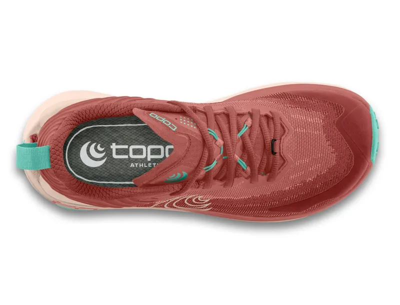 Topo Athletic Vista Women's Trail Running Shoe in Rose/Mint-1