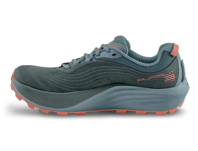 Topo Athletic Pursuit 3 Women's Trail Running Shoe in Slate/Clay-3