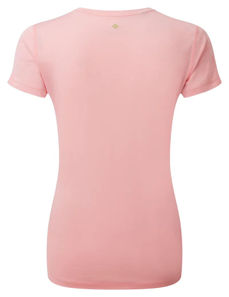 Ronhill Women's Tech S/S Tee in Bubblegum/Moss-1