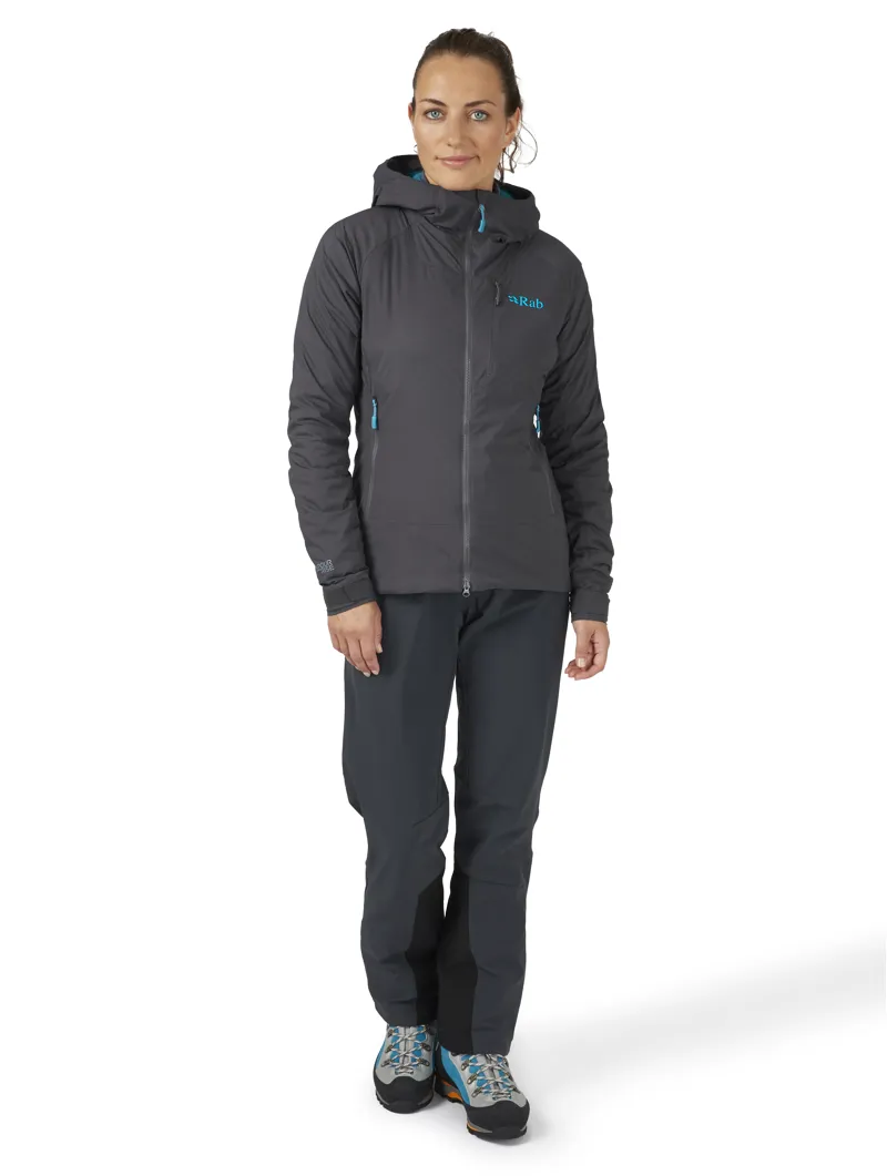 Rab Vapour-Rise Summit Women's Softshell Jacket in Graphene-4