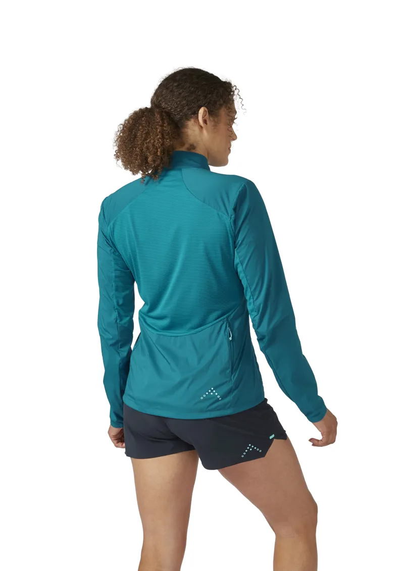 Rab Windveil Jacket Women's Running Windshirt in Ultramarine-5