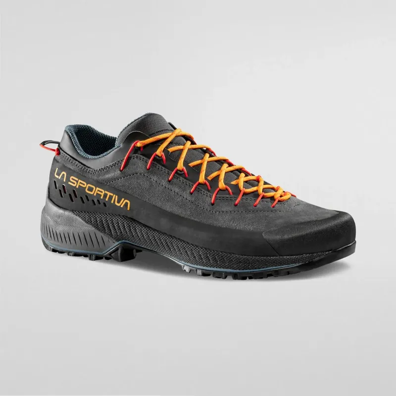 La Sportiva TX4 Evo Men's Approach Shoes in Carbon/Papaya-5