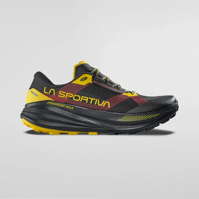 La Sportiva Prodigio MAX Men's Trail Running Shoe in Black/Yellow