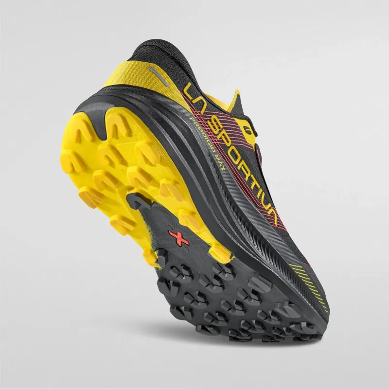 La Sportiva Prodigio MAX Men's Trail Running Shoe in Black/Yellow-6