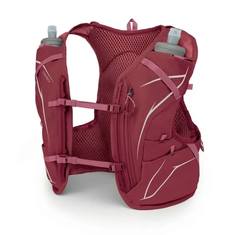 Osprey Women's Dyna 6 Race Vest with Flasks in Kakio/Manuka Pink-1