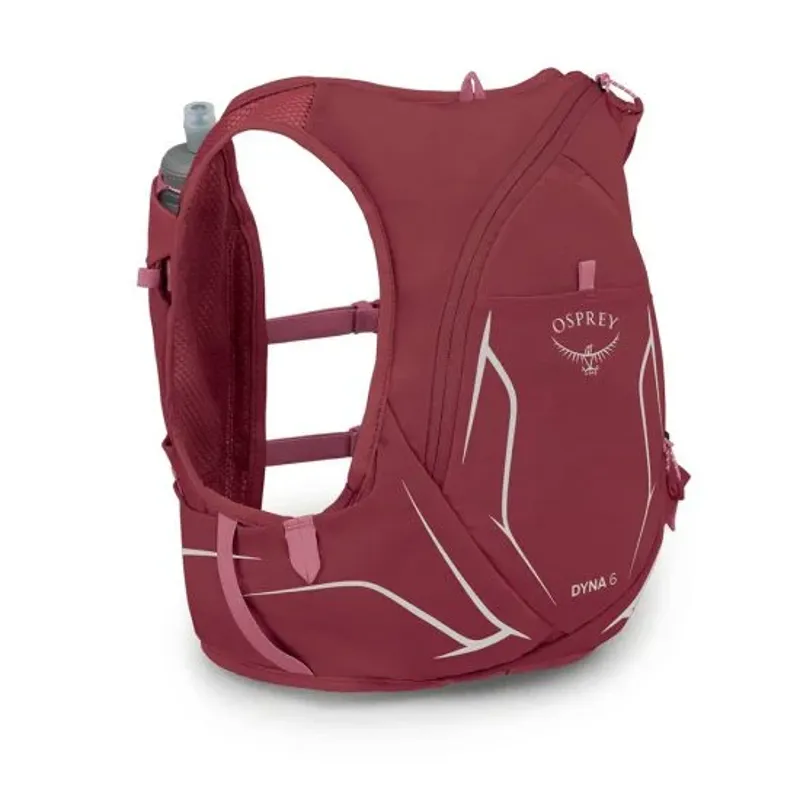 Osprey Women's Dyna 6 Race Vest with Flasks in Kakio/Manuka Pink