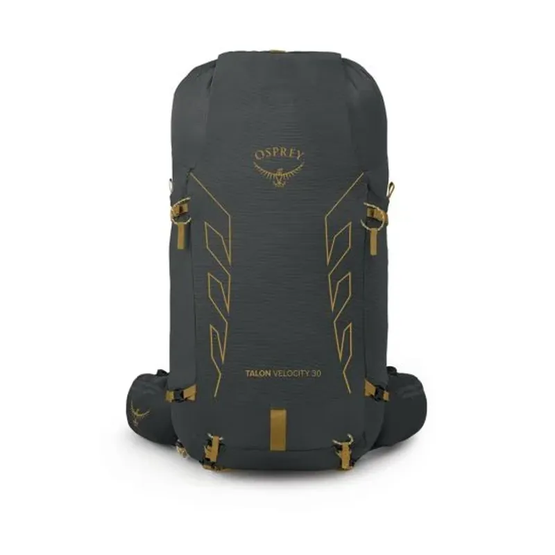 Osprey Talon Velocity 30 Multi-Sport Backpack in Dark Charcoal/Tumbleweed Yellow-2