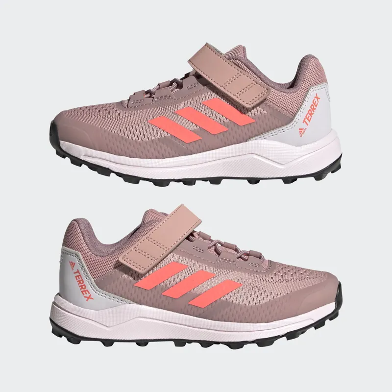 adidas Terrex Agravic Flow CF Kid's Trail Running Shoe in Wonmau/Turbo/Magmau-8