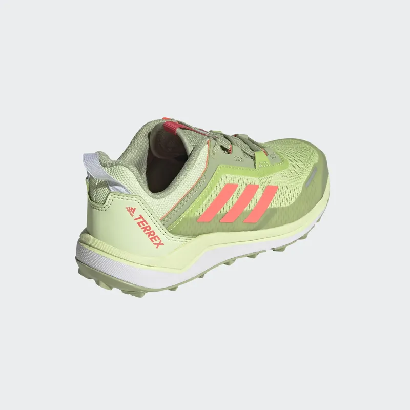 adidas Terrex Agravic Flow Kid's Trail Running Shoe in Pullim/Turbo/Ftwwht-5