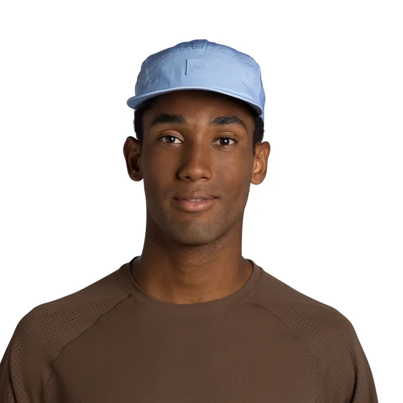 Buff 5 Panel Go Cap in Solid Glory Blue-4