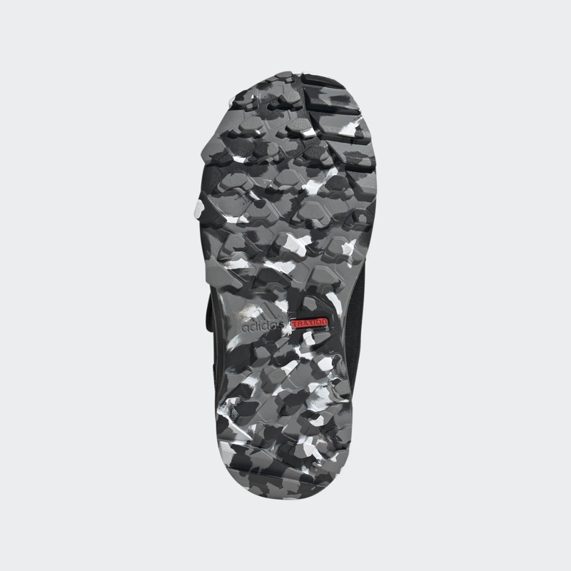 adidas Terrex Agravic Boa RAIN.RDY Kid's Trail Running/Walking Shoe in Core Black/Cloud White/Grey Three-1