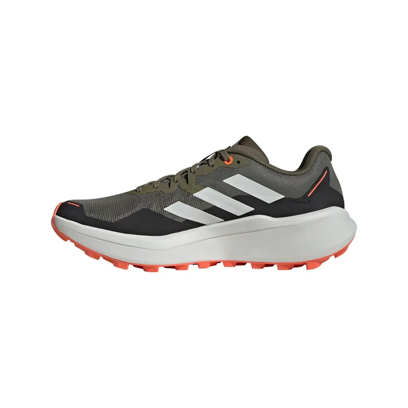 adidas Terrex Agravic 3 Men's Trail Running Shoe in Olive/Orange -3