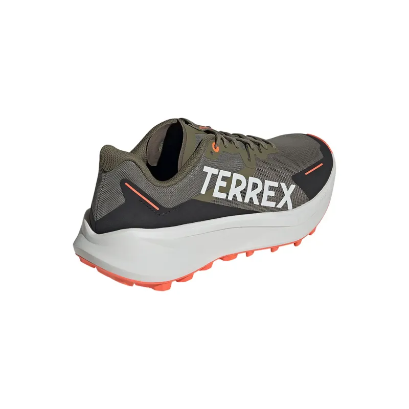 adidas Terrex Agravic 3 Men's Trail Running Shoe in Olive/Orange -5
