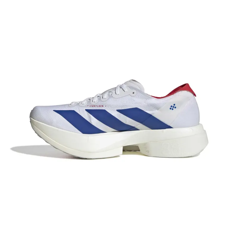 adidas Adizero Adios Pro 4 Men's Road Running Shoe in Footwear White/Team Royal Blue-3