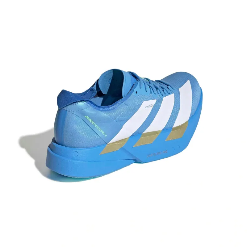 adidas Adizero Adios Pro 4 Women's Running Shoes in Solar Blue/Silver Metallic/Lucid Red-5