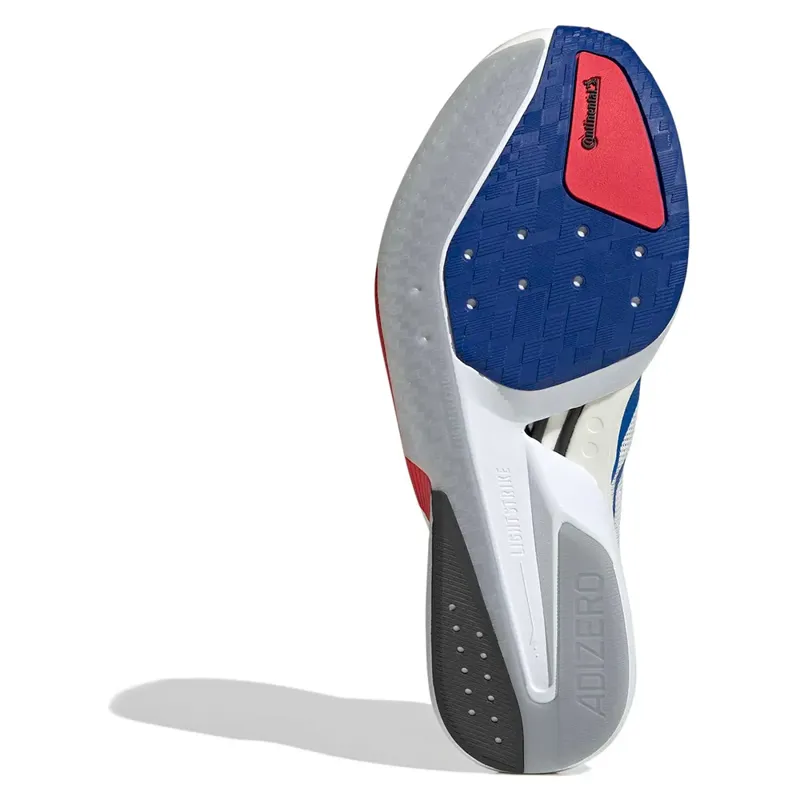 Adidas Adizero Boston 13 Men's Road Running Shoe in Footwear White/Team Royal Blue-1