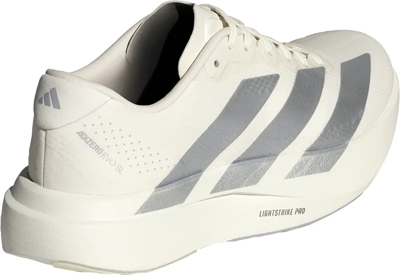 Adidas Adizero EVO SL Woven Men's Road Running Shoe in White-5