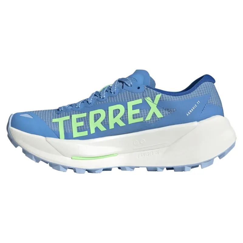 adidas Terrex Agravic TT Women's Trail Running Shoe in Blue Burst/Dash Grey/Lime-3