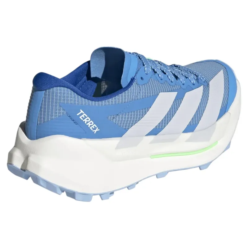 adidas Terrex Agravic TT Women's Trail Running Shoe in Blue Burst/Dash Grey/Lime-5