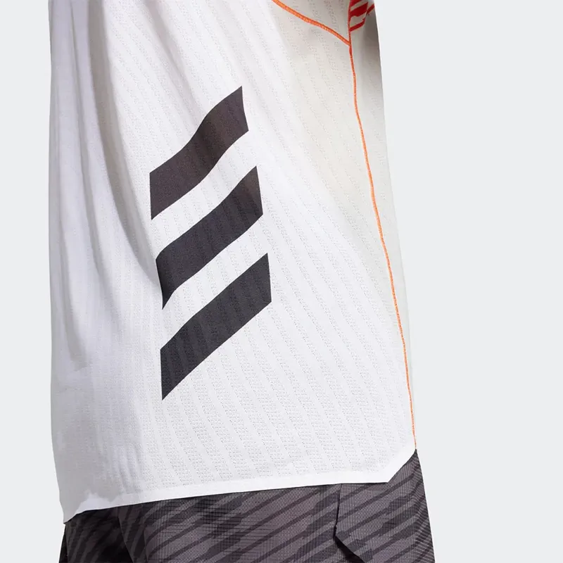 adidas Terrex Techrock Pro Men's Short Sleeve Running Tee in White-4