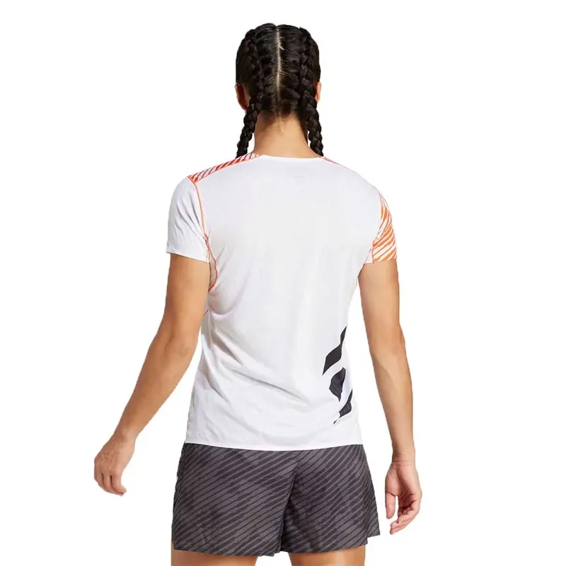 adidas Terrex Techrock Pro Women's Short Sleeve Running Tee in White-2