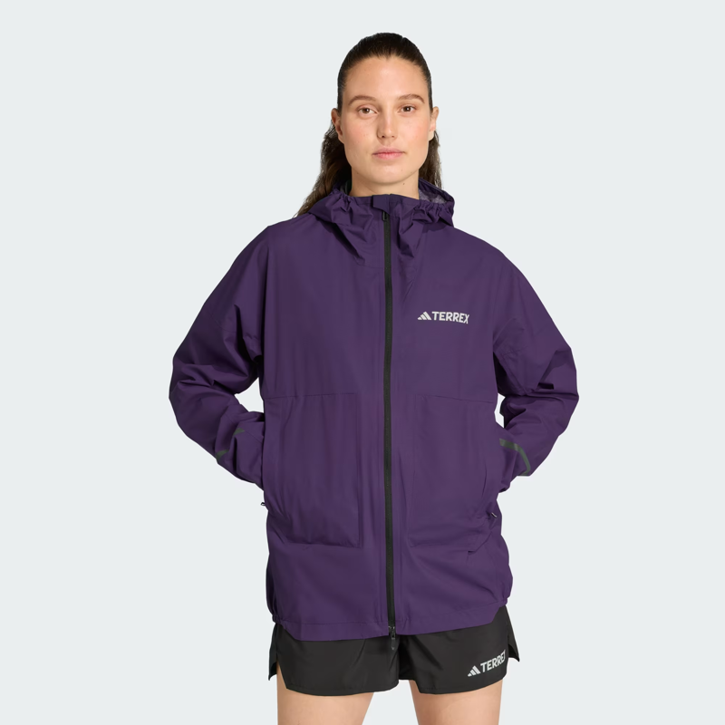 adidas Terrex Xperior 2.5 Layer Light ClimaProof Women's Running Jacket in Aurora Plum-1