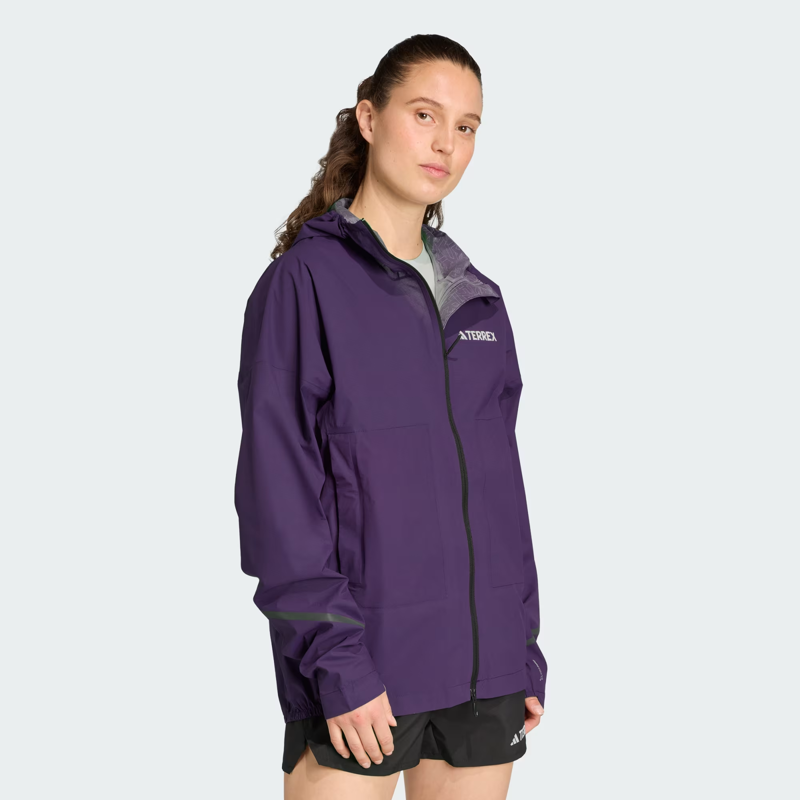 adidas Terrex Xperior 2.5 Layer Light ClimaProof Women's Running Jacket in Aurora Plum-3