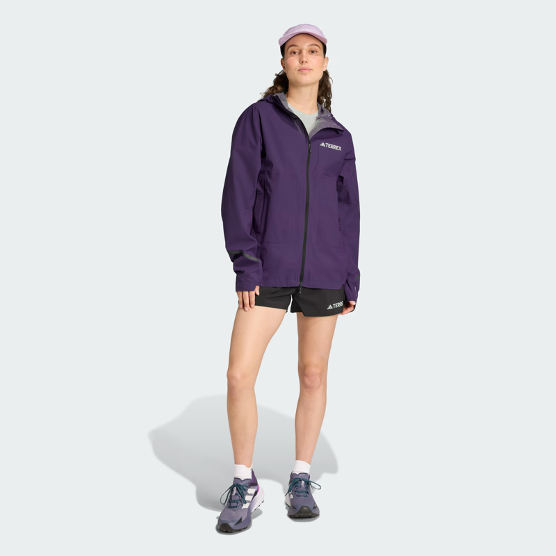 adidas Terrex Xperior 2.5 Layer Light ClimaProof Women's Running Jacket in Aurora Plum-4