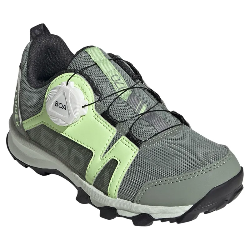 adidas Terrex Agravic Boa Kid's Trail Running/Walking Shoe in Silver Green/Crystal Jade/Green Spark-3