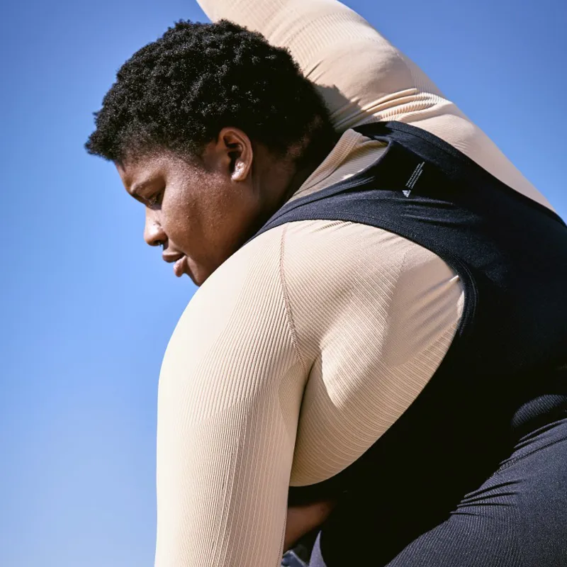 adidas Studio Bra Plus Size in Black-8