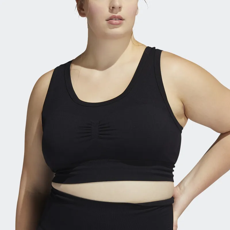 adidas Studio Bra Plus Size in Black-3